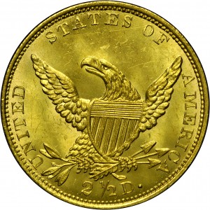 HBCC #1008 – 1834 Classic Head Quarter Eagle – Reverse