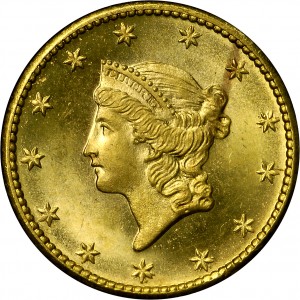 HBCC #1001 – 1849 Liberty Gold Dollar – Obverse