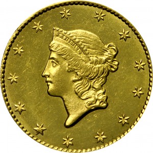 HBCC #1002 – 1849 Liberty Gold Dollar – Obverse