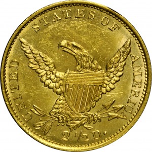 HBCC #1010 – 1837 Classic Head Quarter Eagle – Reverse