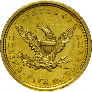 HBCC #1022 – 1840 Liberty Half Eagle – Reverse