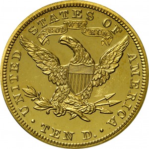 HBCC #1030 – 1894 Liberty Eagle – Reverse
