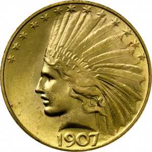 HBCC #1032 – 1907 Indian Eagle – Obverse