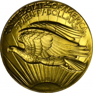 HBCC #1040 – 1907 EHR Saint-Gaudens Double Eagle – Reverse