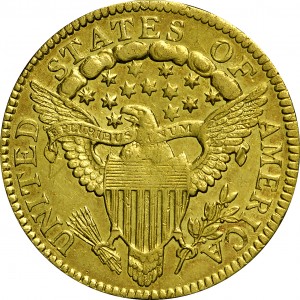HBCC #3009 – 1802/1 Quarter Eagle – Reverse
