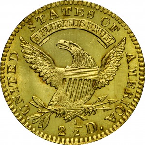 HBCC #3019 – 1824/1 Quarter Eagle – Reverse