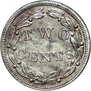 HBCC #6002 – 1836 Two-Cent – Reverse