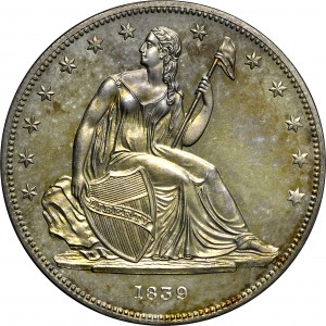 HBCC #6014 – 1839 Silver Dollar – Obverse