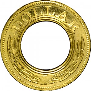 HBCC #6022 – 1852 Gold Dollar – Reverse