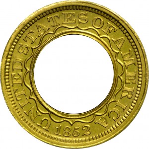 HBCC #6023 – 1852 Gold Dollar – Reverse