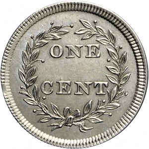 HBCC #6025 – 1853 Cent – Reverse