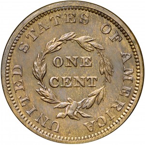 HBCC #6027 – 1854 Cent – Reverse