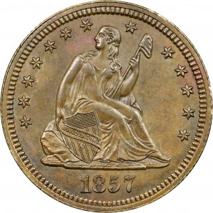 HBCC #6031 – 1857 Quarter Dollar – Obverse