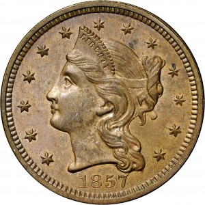 HBCC #6041 – 1857/60 Quarter Eagle – Obverse