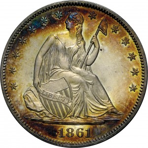HBCC #6042 – 1861 Half Dollar – Obverse