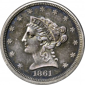 HBCC #6044 – 1861 Quarter Eagle – Obverse