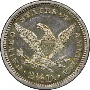 HBCC #6044 – 1861 Quarter Eagle – Reverse