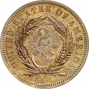 HBCC #6046 – 1863 Two-Cent – Reverse
