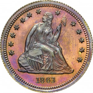 HBCC #6053 – 1863 Quarter Dollar – Obverse