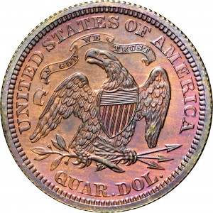 HBCC #6053 – 1863 Quarter Dollar – Reverse