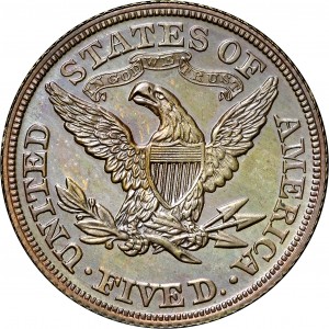 HBCC #6058 – 1865 Half Eagle – Reverse
