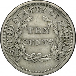 HBCC #6070 – 1868 Ten Cents – Reverse