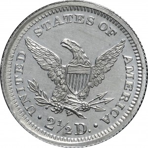 HBCC #6071 – 1868 Quarter Eagle – Reverse