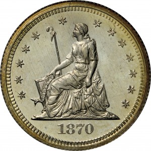 HBCC #6084 – 1870 Quarter Dollar – Obverse