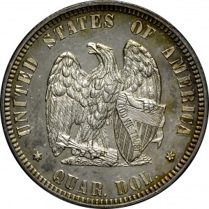 HBCC #6096 – 1872 Quarter Dollar – Reverse
