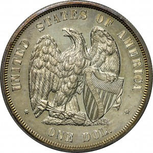 HBCC #6098 – 1872 Silver Dollar – Reverse