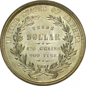 HBCC #6101 – 1872 Trade Dollar – Reverse