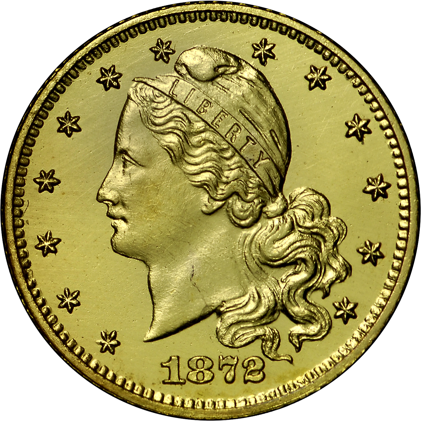 HBCC #6102 – 1872 Gold Dollar – Obverse