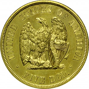 HBCC #6105 – 1872 Half Eagle – Reverse