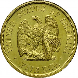 HBCC #6111 – 1873 Half Eagle – Reverse