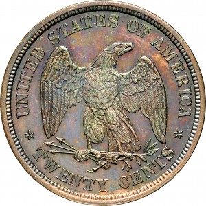 HBCC #6121 – 1875 Twenty Cents – Reverse