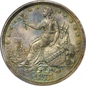 HBCC #6122 – 1875 Silver Dollar – Obverse