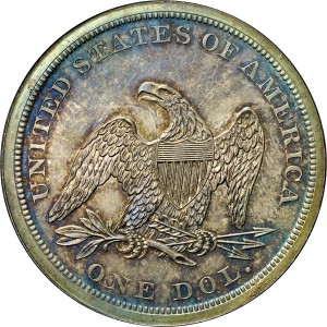 HBCC #6122 – 1875 Silver Dollar – Reverse