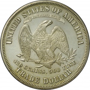 HBCC #6127 – 1873 Trade Dollar – Reverse