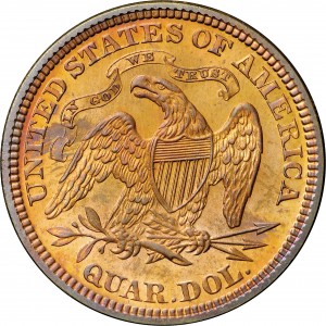 HBCC #6131 – 1877 Quarter Dollar – Reverse