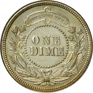 HBCC #6142 – 1879 Ten Cents – Reverse