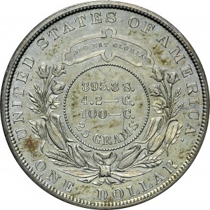 HBCC #6152 – 1879 Metric Dollar – Reverse