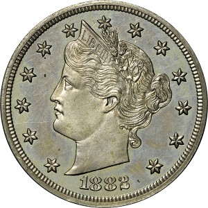 HBCC #6162 – 1882 Five Cents – Obverse