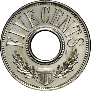 HBCC #6169 – 1885 Five Cents – Obverse