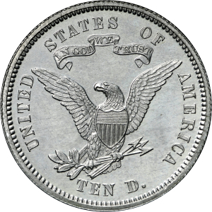 HBCC #6074 – 1868 Eagle – Reverse