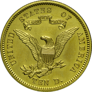 HBCC #6075 – 1868 Eagle – Reverse
